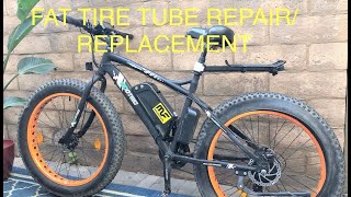 How to fixreplace a fat tire bike tube [upl. by Calder661]