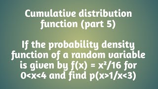 Cumulative distribution function  part 5 [upl. by Oilla]