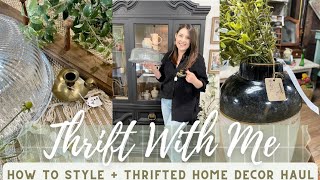 THRIFT WITH ME  THRIFTED HOME DECOR HAUL 2023HOW TO STYLE THRIFTED HOME DECORTHRIFTING TIPS 2023 [upl. by Palgrave427]