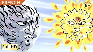 Le Vent et le Soleil  Apprendre le Français avec soustitres  Histoire pour enfants quotBookBoxcomquot [upl. by Ahola103]