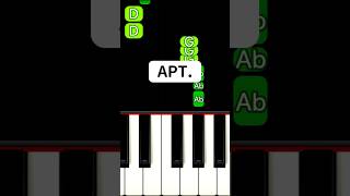 APT Piano Tutorial shorts [upl. by Euqnom]