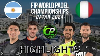 DINENNO amp AUGSBURGER VS CASSETTA amp CREMONA  GROUPS  FIP WORLD PADEL CHAMPIONSHIPS 2024 HIGHLIGHTS [upl. by Nomae]