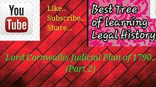 Lord Cornwallis judicial plan of 1790part 2 [upl. by Weinstock949]