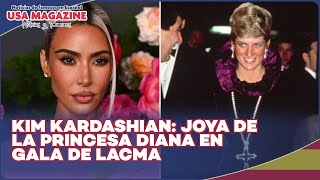 Kim Kardashian deslumbra con collar de cruz de la Princesa Diana en Gala de Arte y Cine de LACMA [upl. by Catima]