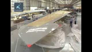 Tufcoat Shrink wrapping Airbus A380 Wing Kits [upl. by Ym]