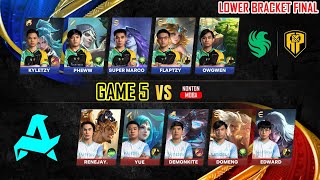 FALCONS AP BREN VS AURORA GAMING  GAME 5  LOWER BRACKET FINAL  MPL PH S14  FCAP VS RORA EN [upl. by Azeel]