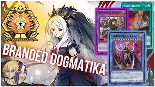 BRANDED DOGMATIKA Insane BOARD CONTROL Master Rank Replays  Decklist YuGiOh Master Duel [upl. by Essam740]