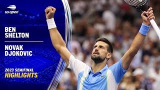 Ben Shelton vs Novak Djokovic Highlights  2023 US Open Semifinal [upl. by Burgwell]