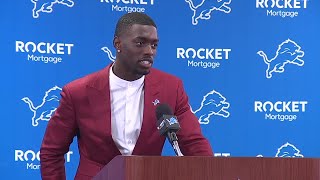 Press conference Detroit Lions introduce firstround pick Terrion Arnold [upl. by Aicitan]