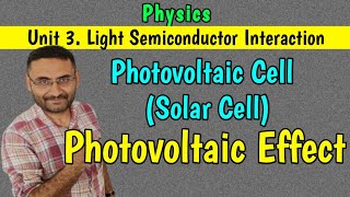 Photovoltaic Effect  Solar Cell  Construction amp Working  Photovoltaic Cell  PHYSICS  in हिन्दी [upl. by Oloapnaig]