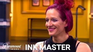 Caroline Exceeds A Canvas Expectations  Ink Master Redemption Season 3 [upl. by Edina495]