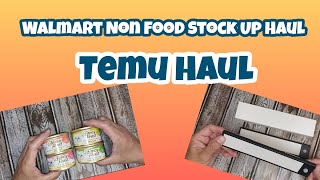 Walmart Non Food Stock Up Haul  Temu Household Haul  My Initial Review On The Clothes temu [upl. by Ragas308]