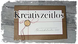 Unboxing Adventskalender 2023 Kreativzeitlos batseln mit Papier Kerzen mit Spruch DIY [upl. by Elinet346]