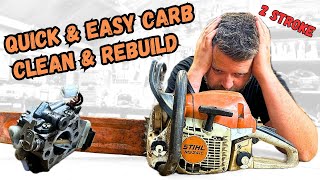 How to Rebuild a 2 Stroke Carburetor With These Quick amp Easy Steps [upl. by Aneer]