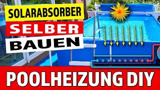 Solarheizung für meinen Pool aus 330 Meter PE Rohr selbst gebaut [upl. by Utham738]