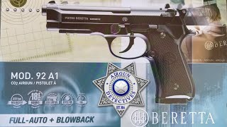 Beretta 92A1 Full Auto Co2 177 Blowback BB Pistol quotFull Reviewquot by Airgun Detectives [upl. by Notseh]