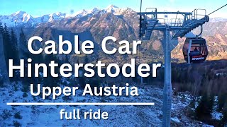 Cable Car Ride Hinterstoder  Full Ride [upl. by Davies]