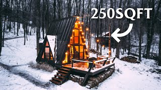 Full Tour of This Incredible 250sqft Tiny House Airbnb [upl. by Amekahs]