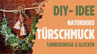 Weihnachtsdeko selbst gemacht Schnelle und einfache Wanddekoration mit Naturmaterialien 🌿✨ [upl. by Freyah]