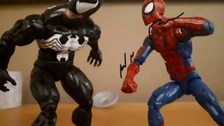 Spiderman Vs Venom Stop Motion [upl. by Herrah]