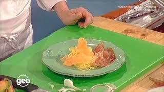 Tagliolini al prosciutto e melone  Geo 18062018 [upl. by Adnert]