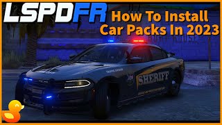 How to Install Car Packs in LSPDFR in 2023 [upl. by Dnesnwot]