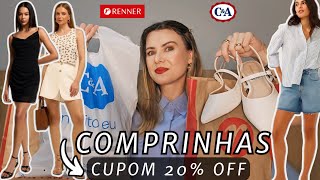 COMPRINHAS RENNER E CampA  MUITOS ACHADOS E NOVIDADES ATÉ 25 OFF [upl. by Enaid]