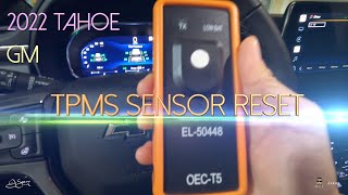 TPMS RESET TOOL  2022  GM  TAHOE  SUBURBAN  Jsean [upl. by Ttebroc]