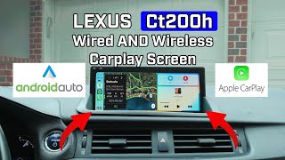 Lexus CT200h Wired AND Wireless CarPlay Install [upl. by Eitsym]