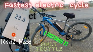 Fastest Electric Cycle 🫡 पैसा वसूल 🤑🤑 Emotorad X1 On Full Throttle 🚲 emotorad electriccycles [upl. by Lamberto]