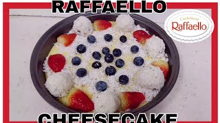 RAFFAELLO CHEESECAKE RECIPE  EASY AND QUICK [upl. by Irb]