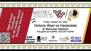 Harlandale vs Victoria West 2024 10 25 [upl. by Nitsirt]