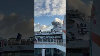 Liberty of the seas sail away from Nassau the Bahamas liberty libertyoftheseas ship cruise [upl. by Emalia]