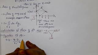 IIIBScMathematics SemesterV PaperVIB Unit2 MultipleIntegralsII AreaOfParallelogram [upl. by Ahoufe]