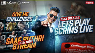 LIVE SCRIMS🤞  MAX Gujjar Maidan Mein🔥😈 Aa Jao Chapriyoo🤪 MaxGujjaryt [upl. by Carena200]