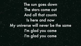 The Wanted  Im Glad you came Lyrics [upl. by Garald]