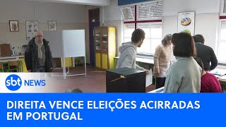 Partido de extremadireita vence eleições acirradas em Portugal SBTNewsnaTV110324 [upl. by Atwood888]