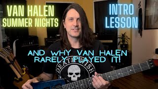 Summer Nights Lesson And Why Van Halen Rarely Played It [upl. by Pendleton53]