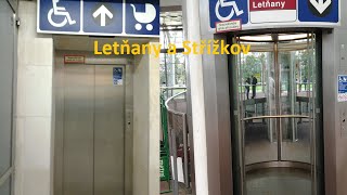 Výtahové výlety Výtahy ve stanicích metra C Letňany a Střížkov [upl. by Eniala]