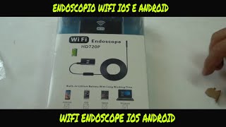 Unboxing e test Endoscopio WIFI HD 720p unpacking and review WIFI endoscope HD 720p snake camera [upl. by Rigby375]