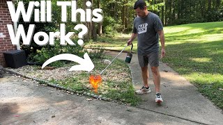 I Tried The Easiest DIY Weed Killer Flame King Torch Review [upl. by Erodroeht360]