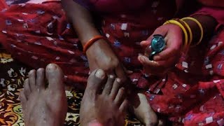 Husband foot massage by Pooja mam [upl. by Jorin]