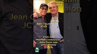 Alain Delon Last Photo Jean Claude Van Damme 😢⚰️ alaindelon jeanclaudevandamme antesedepois [upl. by Yren609]