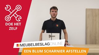 HOE STEL JE EEN BLUM SCHARNIER AF [upl. by Aicats]