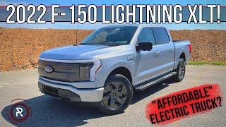 The 2022 Ford F150 Lightning XLT Is A Less Pricey Quick amp Quiet Electric PickUp Truck [upl. by Ifill]