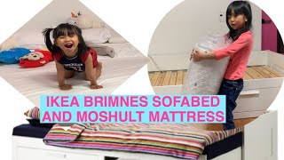 Ikea Brimnes Bed Ikea Brimnes Daybed  Ikea Brimnes Sofabed with Moshult mattress review 이케아 브림스 [upl. by Lucania580]