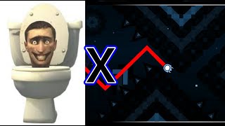 SKIBIDI WAVE Sonic Blaster X Skibidi Toilet Mashup  Geometry Dash [upl. by Sasnak]