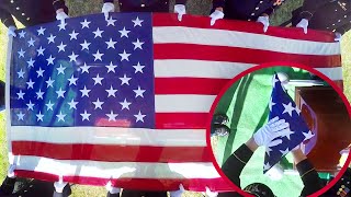 Flag Folding Ceremony at Arlington Cemetery [upl. by Valente]