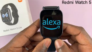 How To Find Alexa On Redmi Watch 5 Lite [upl. by Airtemak]