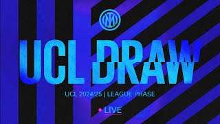 LIVE 202425 CHAMPIONS LEAGUE DRAW ⚫🔵 [upl. by Jsandye]